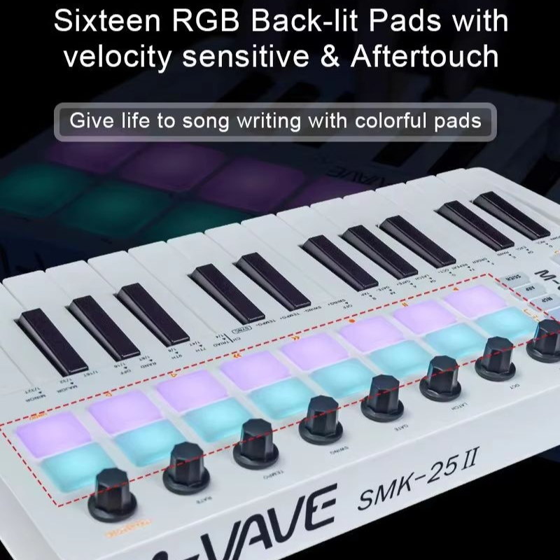 Midi Controller Pad - M-Vave Smk-25 미디 키보드 컨트롤러 25키